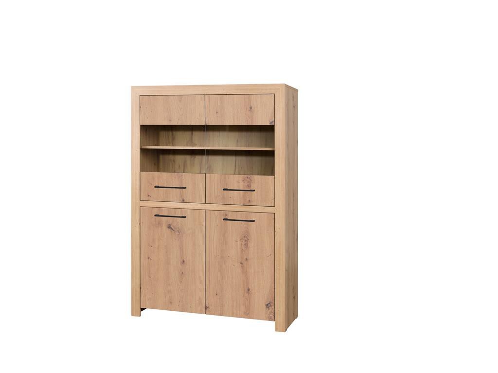 JANEZ Artisan low display cabinet / black ADRK