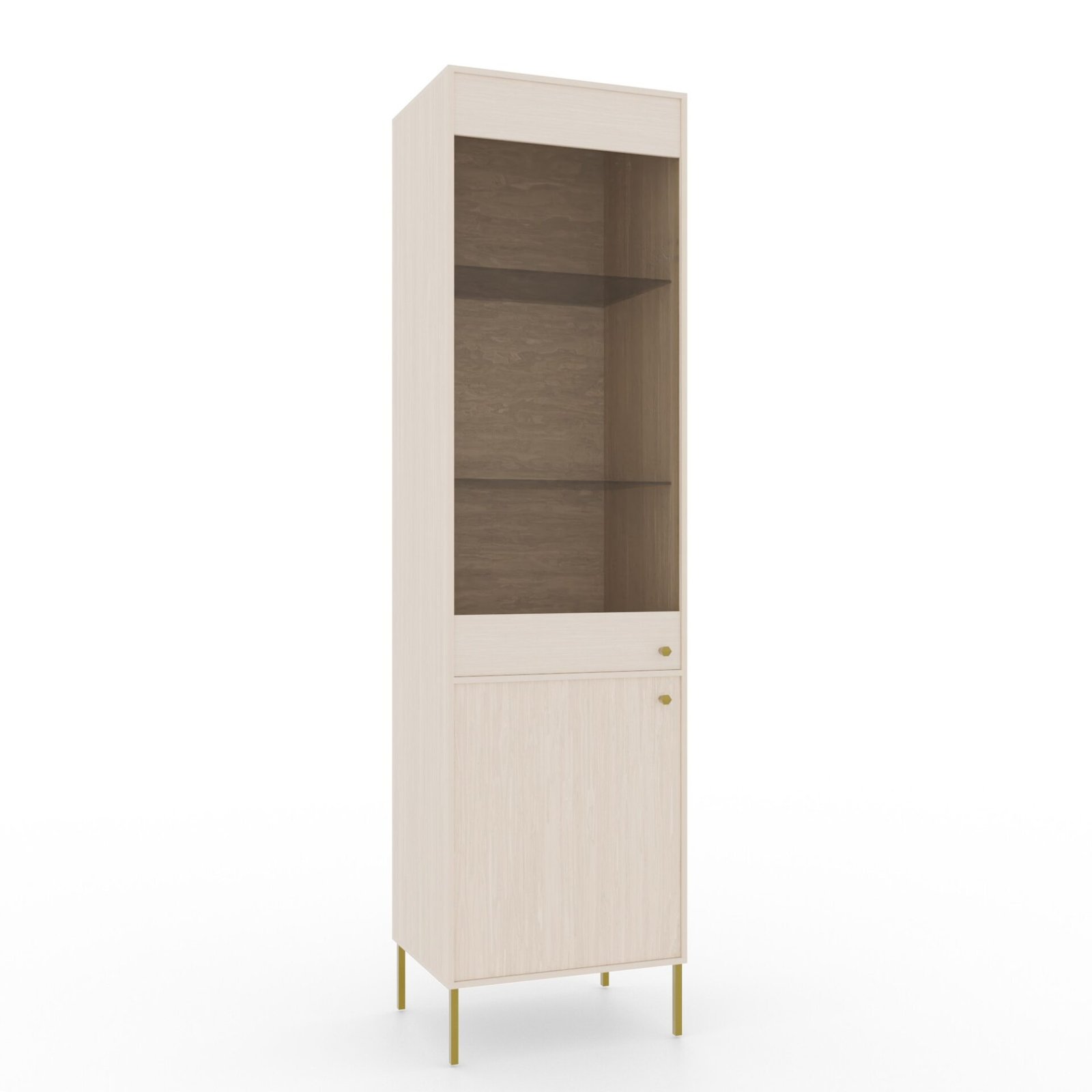 Tili display cabinet, beige color ADRK