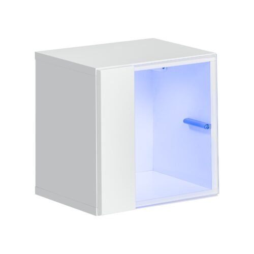 Wall-mounted display case “Switch 5”, white ASM