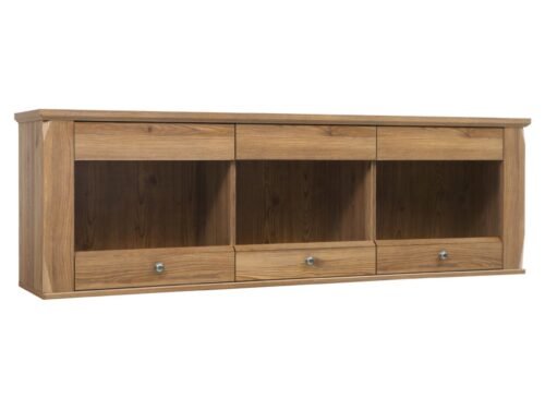BERGEN three-door hanging display cabinet 156 cm, golden Sibiu larch color