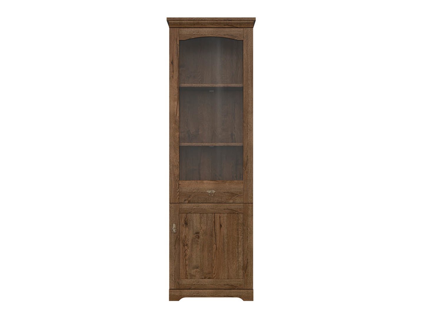 PATRAS tall display case, 63 cm, oak, April