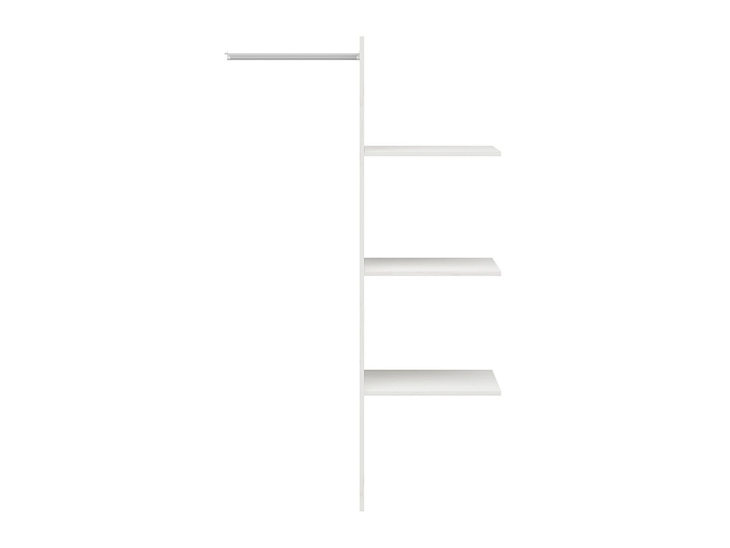 Insert for two-door wardrobe LOKSA (andersen pine, white) - Image 2