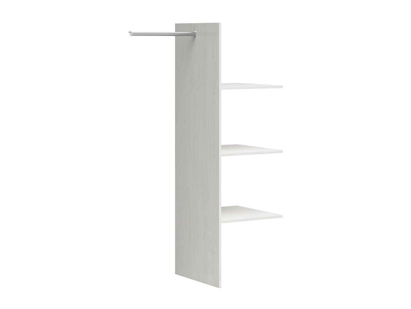 Insert for two-door wardrobe LOKSA (andersen pine, white)