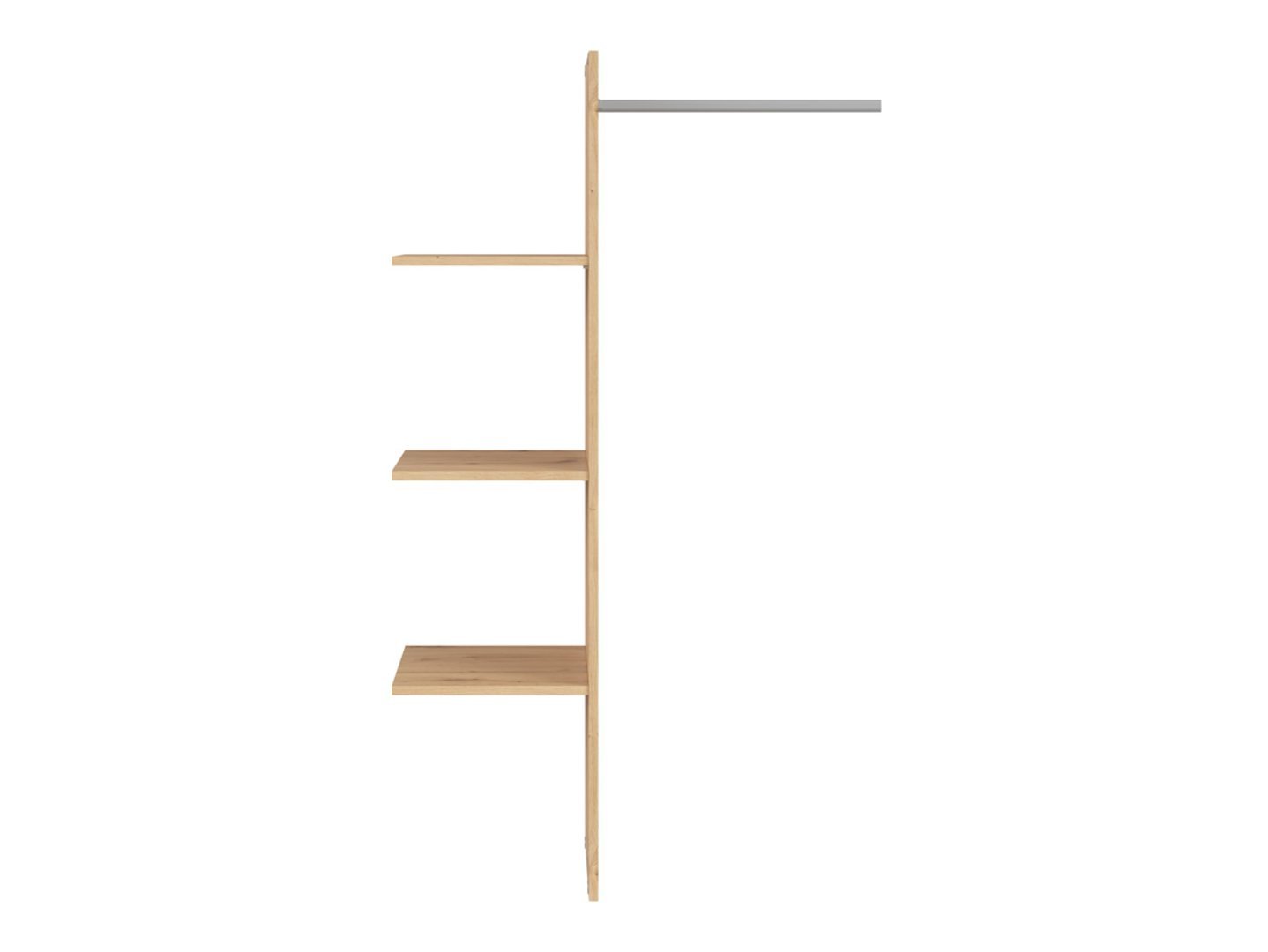 Insert with shelves for LAMEA wardrobe, oak imitation - Image 2
