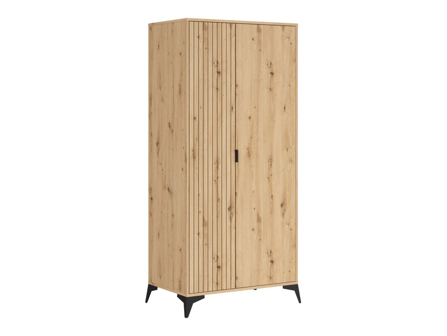Insert with shelves for LAMEA wardrobe, oak imitation - Image 3