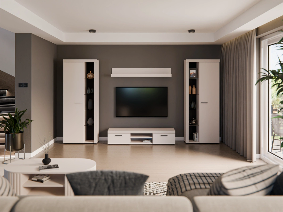 Rumba XL wall cabinet, beige - Image 2