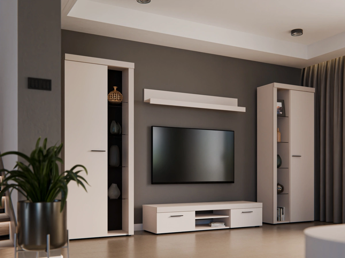 Rumba XL wall cabinet, beige