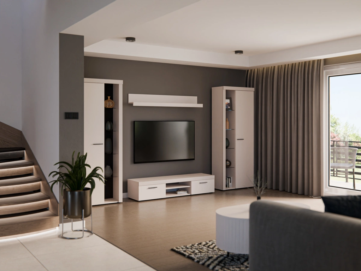 Rumba XL wall cabinet, beige - Image 4