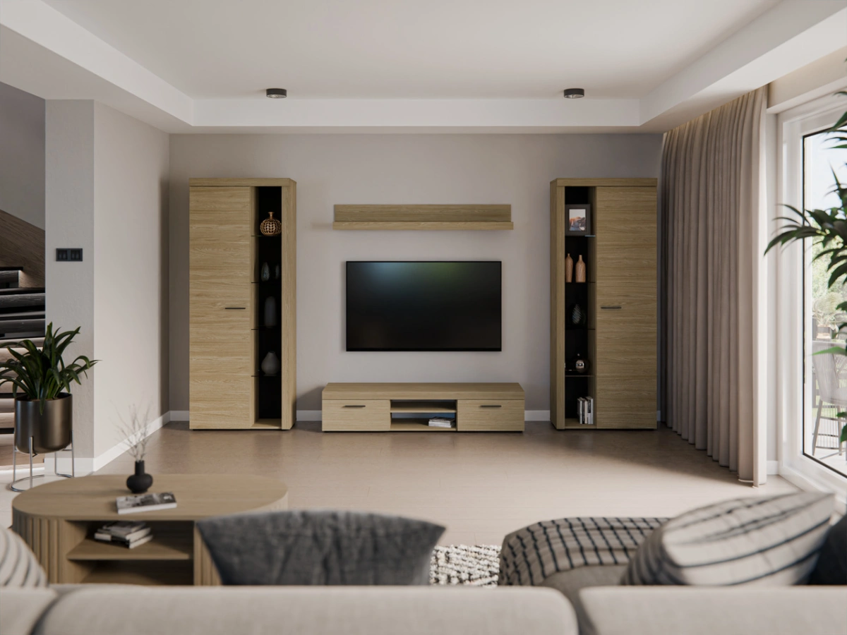 Rumba XL wall cabinet, oiled oak - Image 2