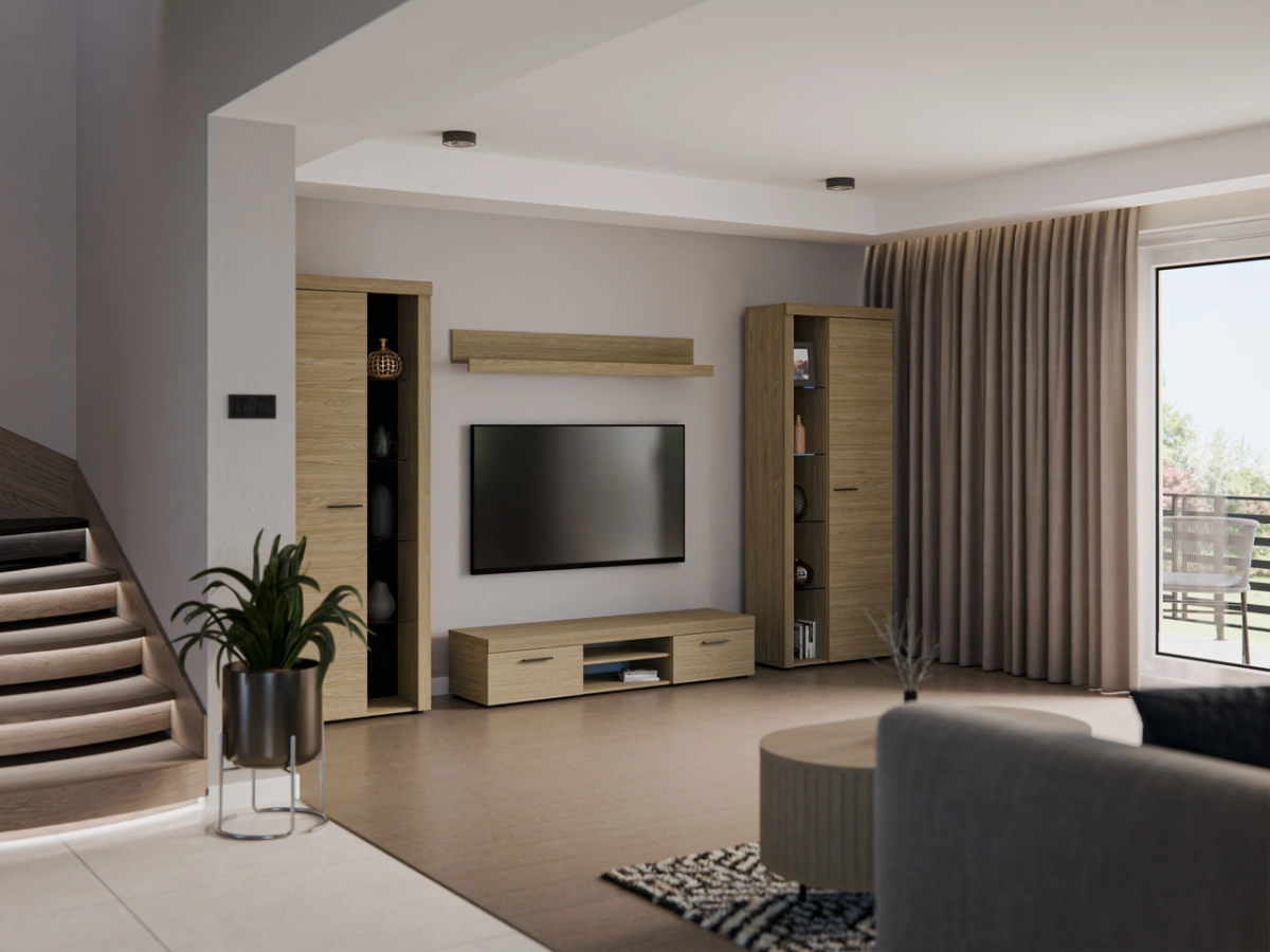 Rumba XL wall cabinet, oiled oak - Image 3