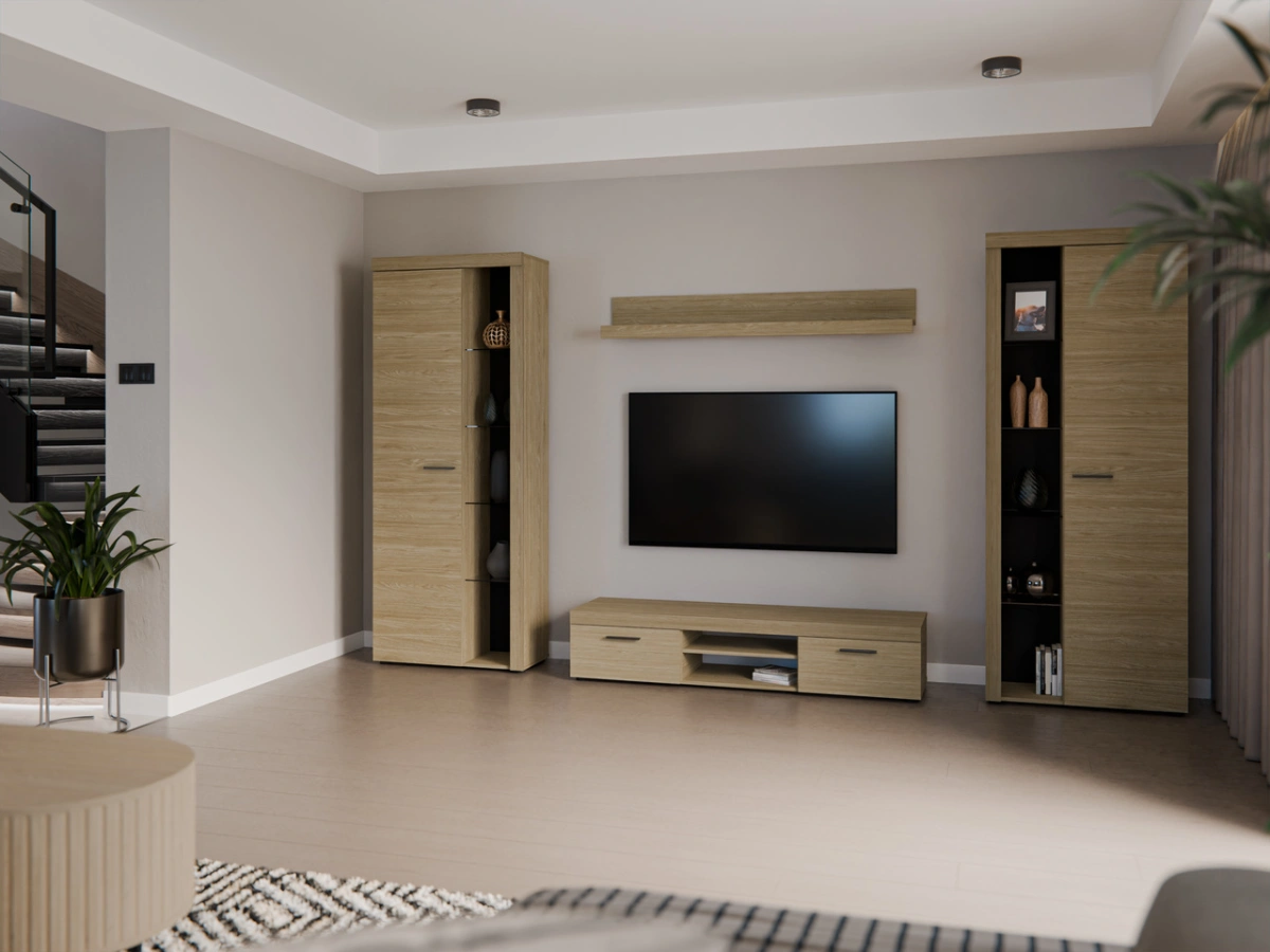 Rumba XL wall cabinet, oiled oak - Image 4