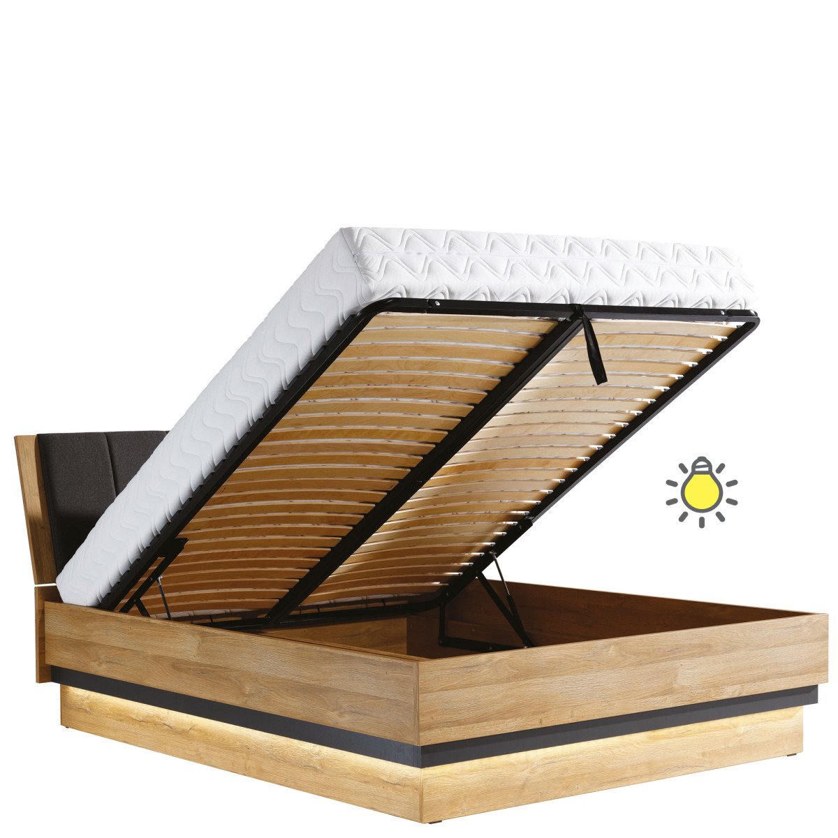 YORK Y18/140 BED WITHOUT BEDDING BOX - Image 3