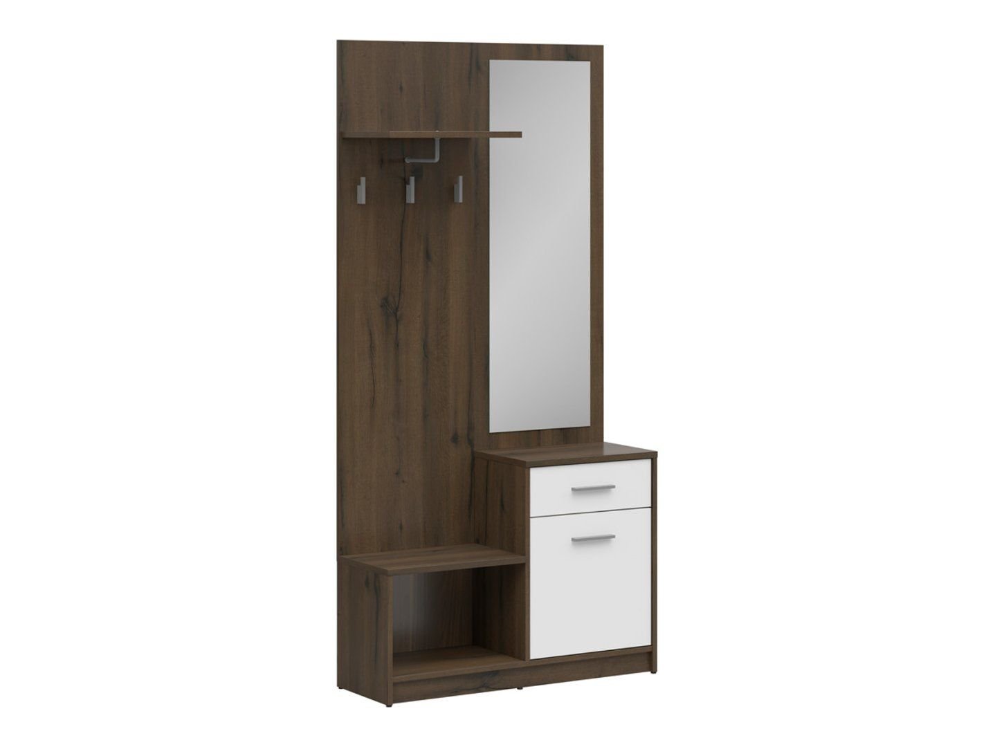 NEPO PLUS hallway set 90 cm, noble oak/white