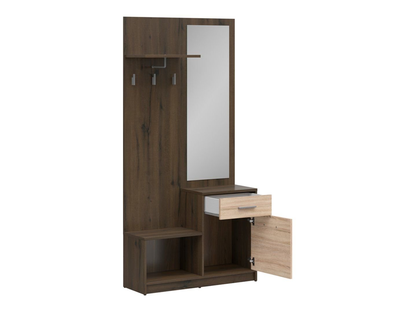 NEPO PLUS Hallway set, 90 cm, noble oak/sonoma oak - Image 2
