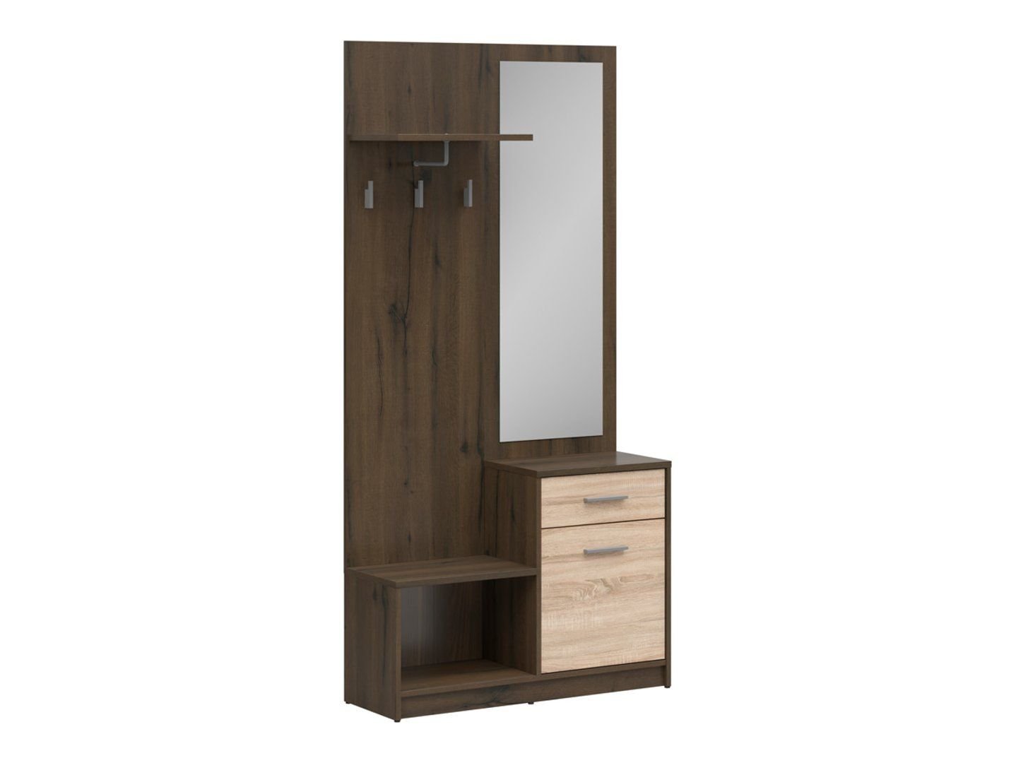 NEPO PLUS Hallway set, 90 cm, noble oak/sonoma oak