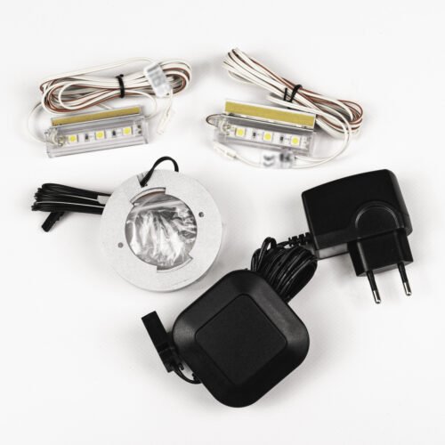 EXTERNAL AND INTERNAL LED LIGHTING SET 1xSPACE, 2xGAMA 3S 60mm – WARM WHITE