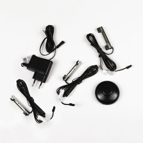 INTERIOR LIGHTING 3-POINT LED SET, COLD WHITE, INOX