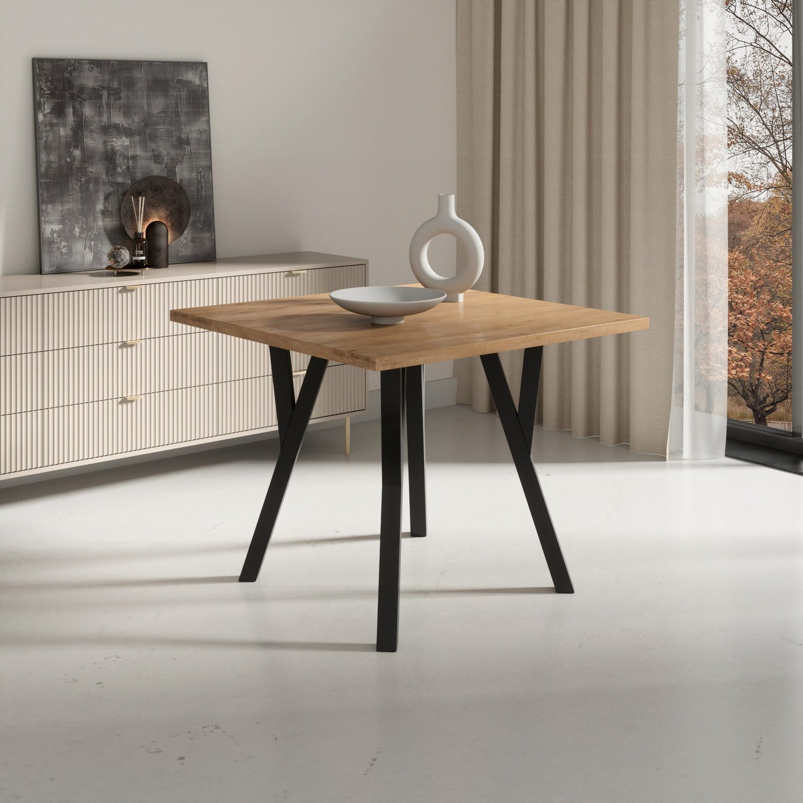 RODOS 84 Lefkas/black ADRK table and chair set - Image 3