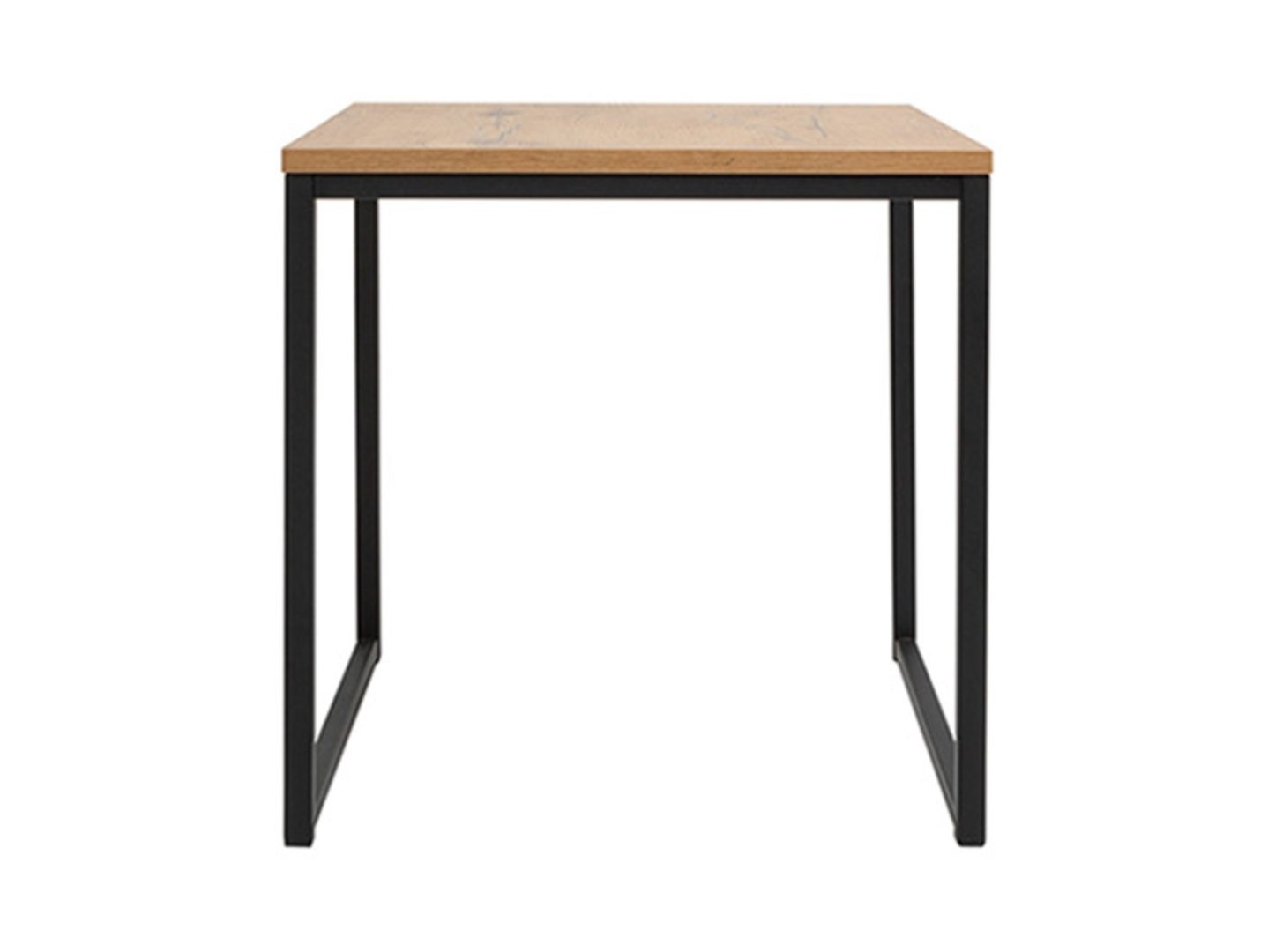 AROZ loft table set, 40/50 cm, oak imitation, black