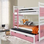 SAMBOR III triple bunk bed with drawers 80x200 cm