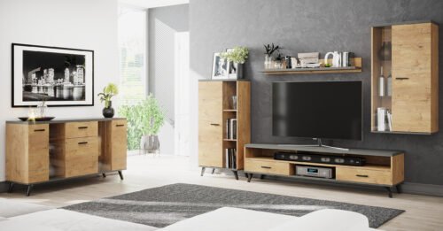Furniture wall DAR II with chest of drawers