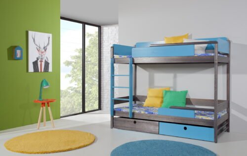 NATU II bunk bed with drawers – for 2 persons 80×181 cm