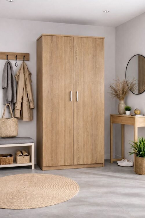 LEO wardrobe 90x200x52.5 cm – 18 mm panel
