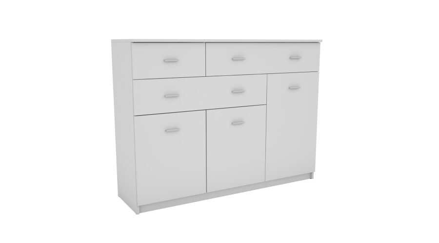 Large living room chest of drawers with cabinets and many drawers, 150 cm, Biel – GRANDE