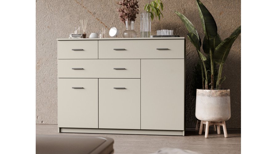 Large living room chest of drawers with cabinets and many drawers, 150 cm, Biel – GRANDE - Image 2