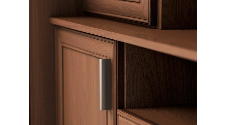 Large wall cabinet with spacious cabinets and display cases 390 × 232 cm Wiśnia Porto – SAWA - Image 5