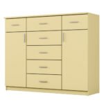 Chest of drawers with drawers and cabinets 140 cm Wanilia – SILVA