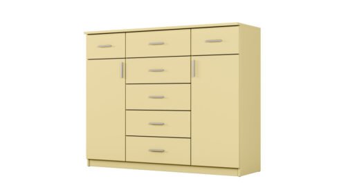 Chest of drawers with drawers and cabinets 140 cm Wanilia – SILVA