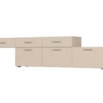 Freestanding or wall-mounted modular chest of drawers 180–240 cm Piasek Pustyni – MULTI SMART