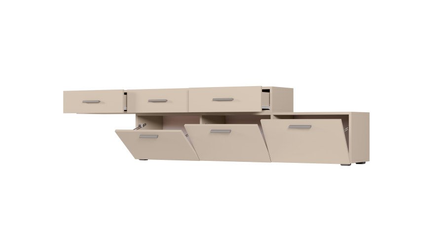 Freestanding or wall-mounted modular chest of drawers 180–240 cm Piasek Pustyni – MULTI SMART - Image 4