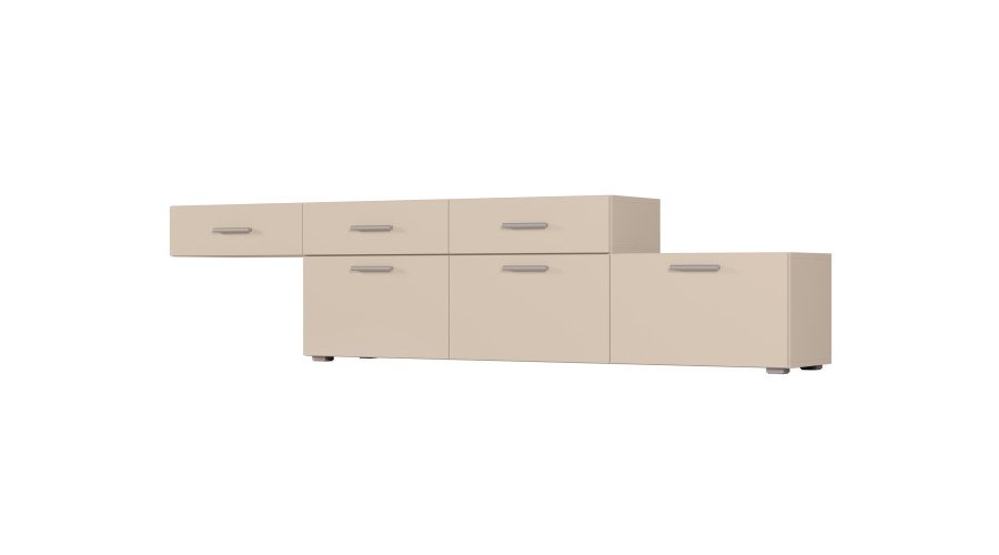 Freestanding or wall-mounted modular chest of drawers 180–240 cm Piasek Pustyni – MULTI SMART