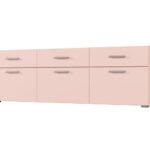 Freestanding or wall-mounted modular chest of drawers 180–240 cm Pink – MULTI SMART