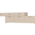 Freestanding or wall-mounted modular chest of drawers 180–240 cm Piasek Pustyni – MULTI SMART