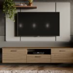 TV cabinet for a room with a 180 cm TV, hanging or freestanding