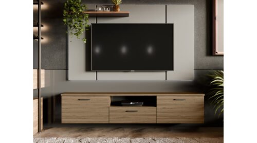 TV cabinet for a room with a 180 cm TV, hanging or freestanding