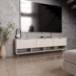 TV cabinet for the living room, for a 200 cm TV, hanging or freestanding