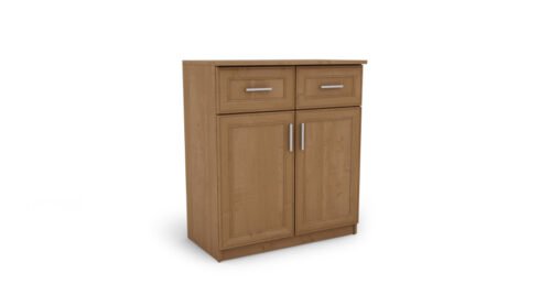 Chest of drawers with doors and drawers, 80 cm, Alder – OPTIMA