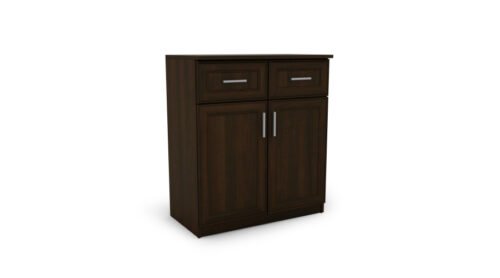 Chest of drawers with doors and drawers 80 cm Sonoma Dark – OPTIMA