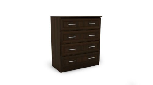 Compact chest of drawers with 4 drawers, 80 cm, Sonoma Dark – NANO