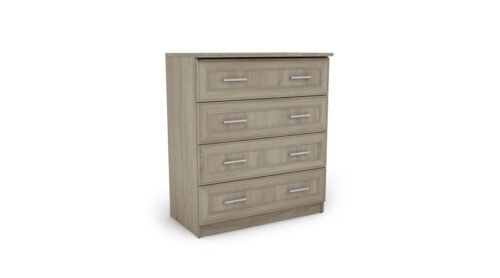 Compact chest of drawers with 4 drawers, 80 cm, Sonoma Jasna – NANO