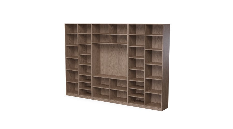 Wall cabinet with TV space, cabinets and display cabinets 320 × 220 cm, Baltic Dune Oak – LIVIO - Image 3