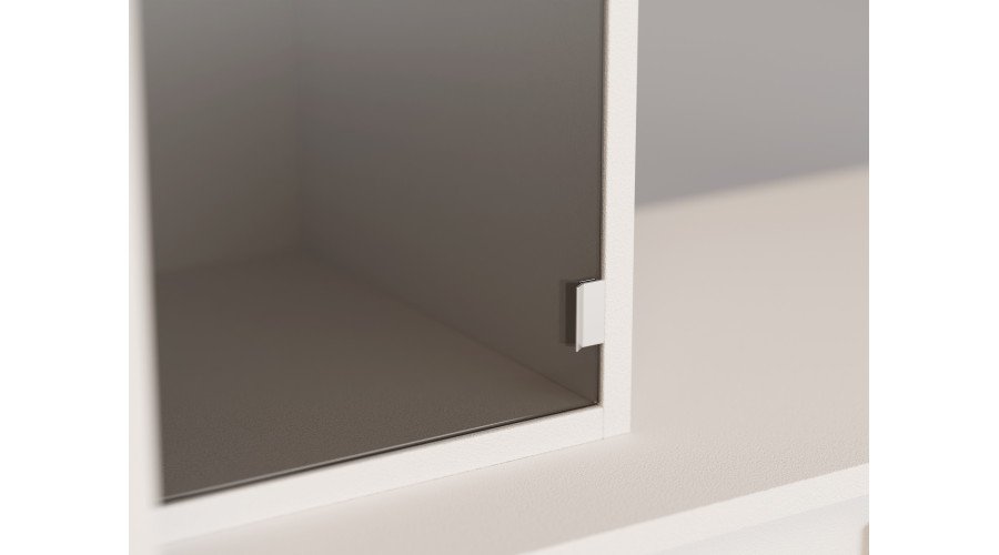 Modern wall cabinet with spacious cabinets and TV cabinet, 380 × 240 cm, Biel – NESTO - Image 7