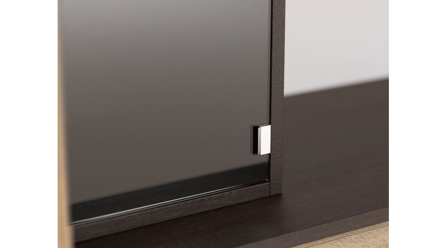 Modern wall cabinet with spacious cabinets and TV cabinet 380 × 240 cm Sonoma Ciemna / Sonoma Jasna – NESTO - Image 7