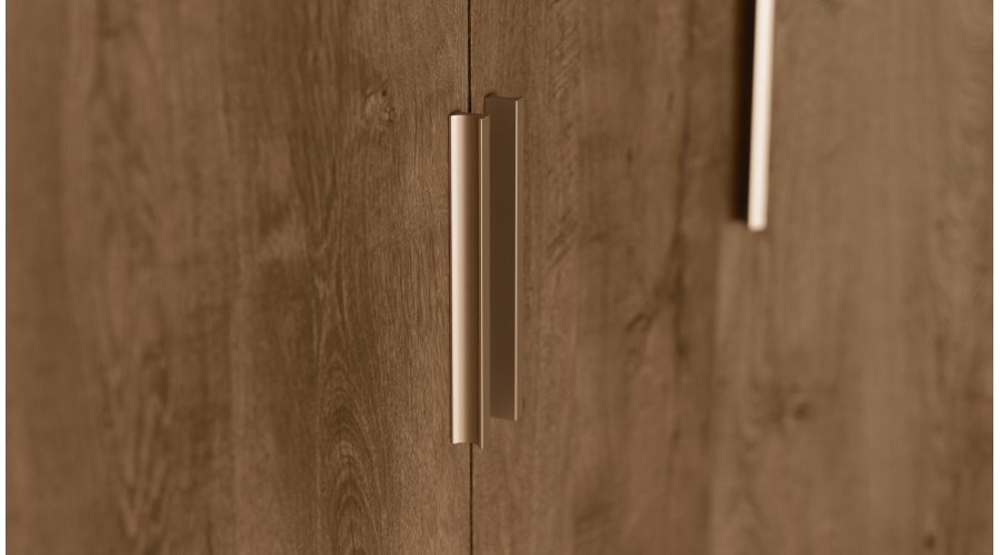 Modular corner wardrobe 270 cm Lefkas oak dark - MAX Premium set - Image 4