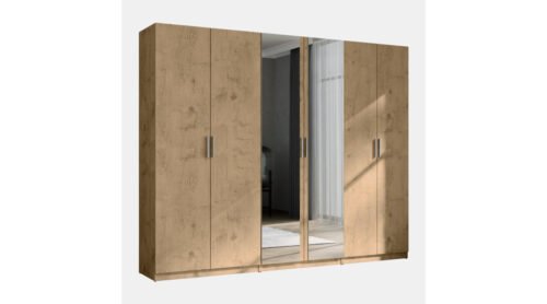Modular wardrobe 270 cm, oak color, “Lancelot” – MAX Premium set