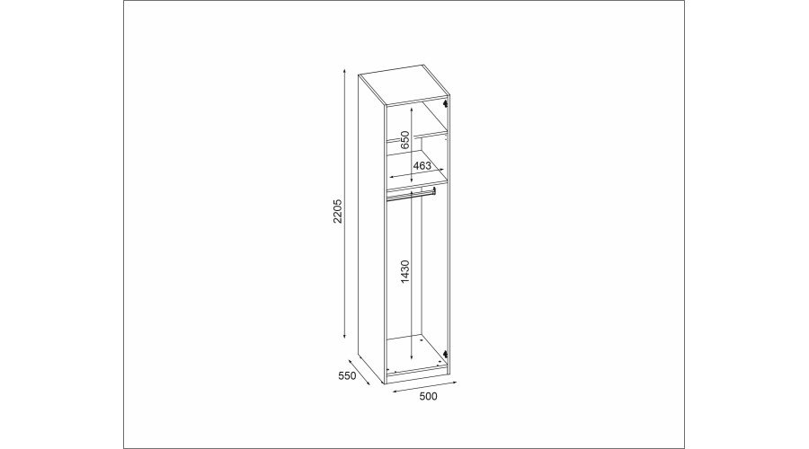 50 columns with a rod and shelves - a great extension of your closet - Image 3